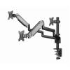 Gembird MA-DA3-01 Desk mounted adjustable mounting arm for 3 monitors full-motion 17"-27" Black MA-DA3-01
