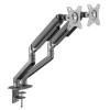 Gembird MA-DA2-05 Desk mounted adjustable double monitor arm 17"-32" Space Grey MA-DA2-05