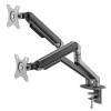 Gembird MA-DA2-05 Desk mounted adjustable double monitor arm 17"-32" Space Grey MA-DA2-05
