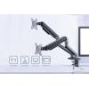 Gembird MA-DA2-05 Desk mounted adjustable double monitor arm 17"-32" Space Grey MA-DA2-05