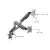 Gembird MA-DA2-05 Desk mounted adjustable double monitor arm 17"-32" Space Grey MA-DA2-05