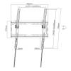 Manhattan Low-Profile Tilting TV Wall Mount 32"-70" Black 462402