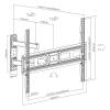 Manhattan Full-Motion TV Wall Mount with Post-Leveling Adjustment 37"-70" Black 462426