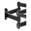 Manhattan Full-Motion TV Wall Mount with Post-Leveling Adjustment 37"-80" Black 462440