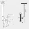 Harmantrade CM205 Ceiling Mount 32"-55" Black CM205