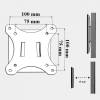 Harmantrade L05 Wall Mount 13"-27" Black L05