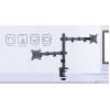 Gembird MA-D2-03 Adjustable desk mounted double monitor arm 17”-32” Black MA-D2-03