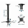 Gembird CM-B-01 Adjustable ceiling mount for projector/beamer Black CM-B-01