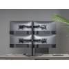 EQuip 17"-32" Articulating Quad Monitor Tabletop Stand Black 650127