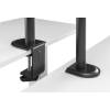 EQuip 17"-32" Articulating Quad Monitor Desk Mount Bracket Black 650159