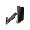 EQuip 17"-32" Single Monitor Wall-Mounted Bracket Black 650136
