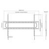EQuip 60"-120" Heavy-Duty Fixed TV Mount Bracket Black 650338