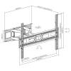 SBOX PLB-3646-2 Wall Mount 37"-80" Black PLB-3646-2