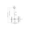 Digitus DA-90421 Monitor/TV Ceiling Mount 37-70" 50kg Black DA-90421