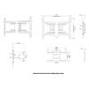 Multibrackets Universal Flexarm Pro 125kg Super Duty 55"-110" Black 7350073733354