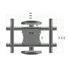 Multibrackets M VESA Flexarm Full Motion Single Portrait 400x600 32"-55" Black 7350105212307