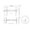 Multibrackets M Universal Wallmount Fixed X Large 42"-90" Black 7350105210518