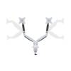 Multibrackets M Deskmount Gas Spring Dual 15"-27" White 7350073737086