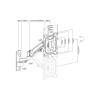 Digitus Universal Monitor Wall Mount with Gas Spring and Swivel Arm 17"-43" Black DA-90428