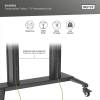 Digitus TV Cart 70-120" 140kg Black DA-90452