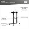 Digitus TV Cart 70-120" 140kg Black DA-90452