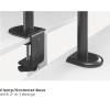 EQuip Articulating Monitor Desk Mount Bracket 17"-32" Black 650156