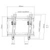 SBOX PLB-3422T-2  Wall mount 23"-43" Black PLB-3422T-2