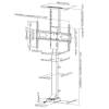 EQuip 650606 37"-65" Motorized Remote Control TV Stand 650606