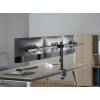 EQuip 17"-32" Articulating Triple Monitor Desk Mount Bracket Black 650158