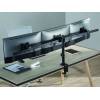 EQuip 17"-32" Articulating Triple Monitor Desk Mount Bracket Black 650158