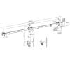 EQuip 17"-32" Articulating Triple Monitor Desk Mount Bracket Black 650158