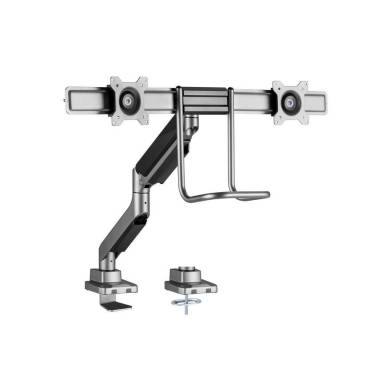 EQuip 17"-32" Dual Monitor Desk Mount Bracket Black 650161 EQuip 17"-32" Dual Monitor Desk Mount Bracket Black 650161