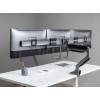 EQuip 17"-27" Triple Monitor Desk Mount Bracket Black 650162