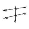 EQuip 17"-32" Articulating 6 Monitor Desk Mount Bracket Black 650160