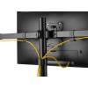 EQuip 17"-32" Articulating 6 Monitor Desk Mount Bracket Black 650160