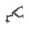EQuip 17"-35" Heavy-Duty Dual Monitor Desk Mount Bracket Black 650182