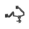 EQuip 17"-35" Heavy-Duty Dual Monitor Desk Mount Bracket Black 650182