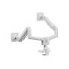 EQuip 17"-35" Heavy-Duty Dual Monitor Desk Mount Bracket White 650183