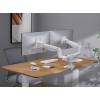 EQuip 17"-35" Heavy-Duty Dual Monitor Desk Mount Bracket White 650183