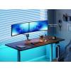 EQuip 17"-35" Heavy-Duty Dual Monitor Desk Mount Bracket White 650183
