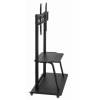 Gembird TVS-100F-01 TV floor stand with caster wheels 37"-100" Black TVS-100F-01