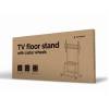 Gembird TVS-100F-01 TV floor stand with caster wheels 37"-100" Black TVS-100F-01