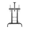 Gembird TVS-100T-02 Height adjustable TV floor stand with caster wheels 60"-100" Black TVS-100T-02