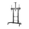 Gembird TVS-100T-02 Height adjustable TV floor stand with caster wheels 60"-100" Black TVS-100T-02