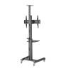 Gembird TVS-70T-02 Aluminum TV floor stand with caster wheels 37"-70" Black TVS-70T-02