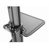 Gembird TVS-70T-02 Aluminum TV floor stand with caster wheels 37"-70" Black TVS-70T-02