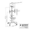 Gembird TVS-70T-02-W Aluminum TV floor stand with caster wheels 37"-70" White TVS-70T-02-W