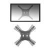 ACT Full Motion TV Wall Mount 23" to 55" VESA Black AC8354