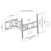 ACT Full Motion TV Wall Mount 37" to 70" VESA Black AC8355