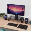 Trust Monta Tempered Glass Monitor Stand Black 25271